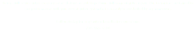 Being a full service gutter company means that we are able to perform a full range of gutter repairs. Our technicians are trained to spot problem areas with your current gutter system that can easily be overlooked by any homeowner. Call us today for any Gutter Installation questions.
704-466-3510